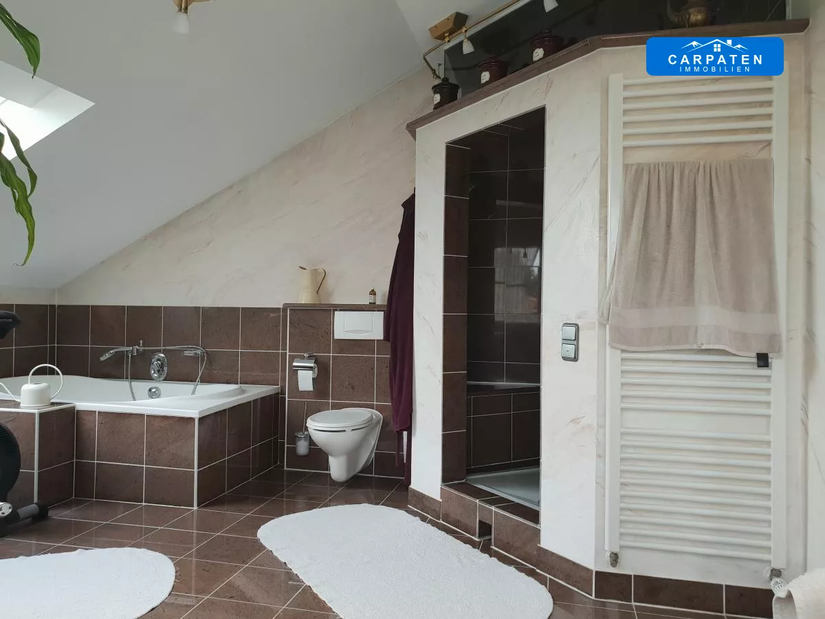 Badewanne-Dusche-Sauna