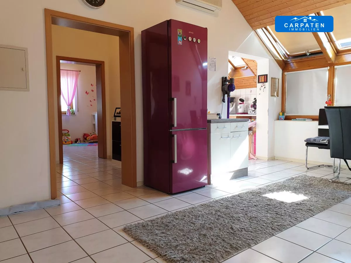 Ansicht Küche und Flur OG