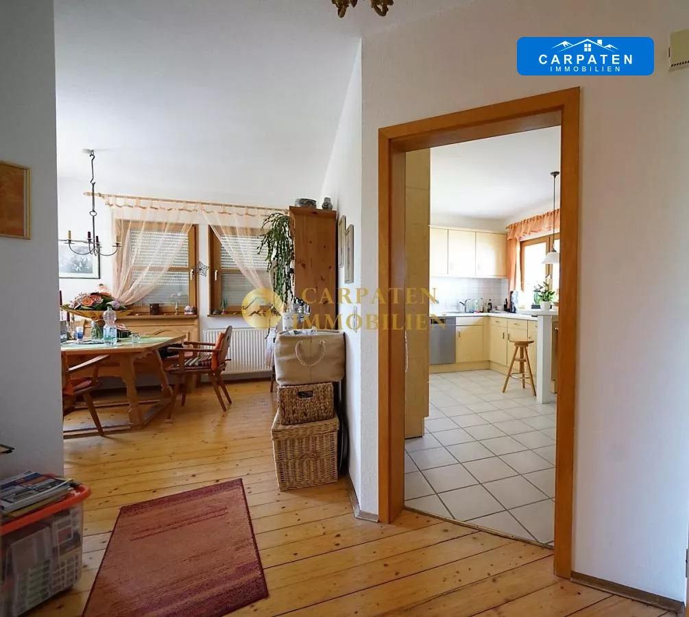 Ansicht Esszimmer u. Küche