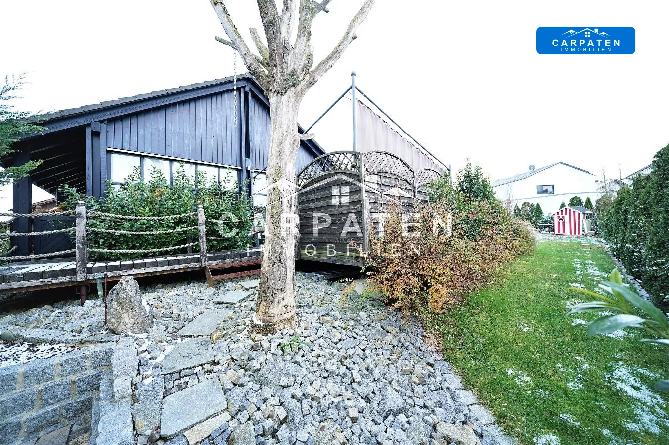 Ansicht vom Gartenhaus