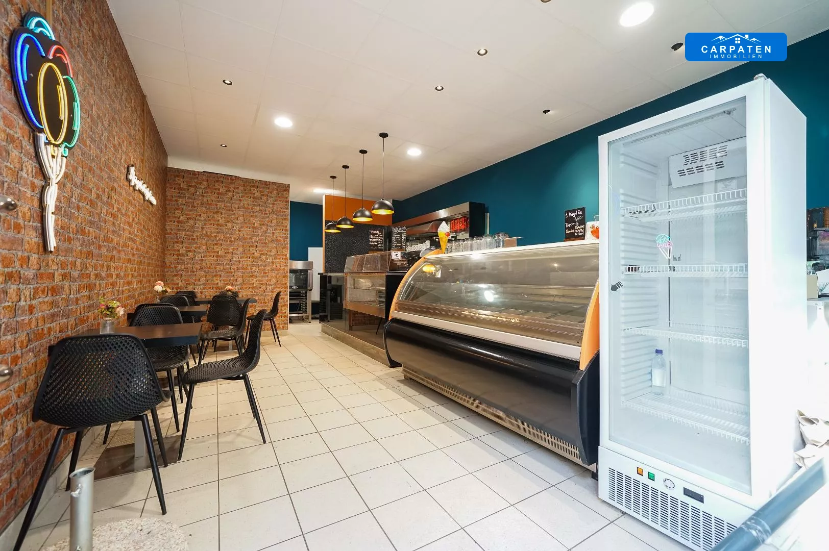 Innenansicht Eisdiele